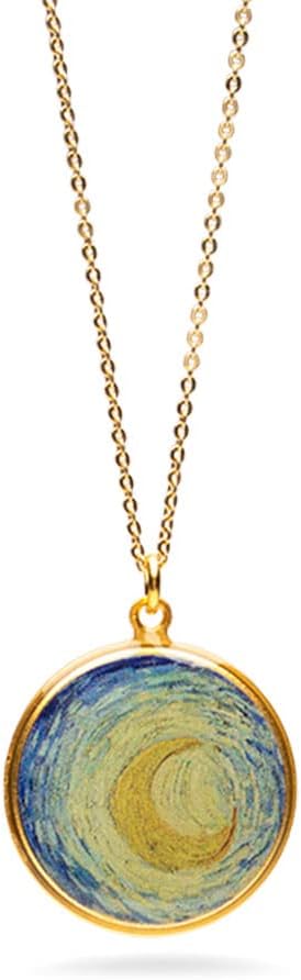 Van Gogh Starry Night Inspired Pendant Necklace