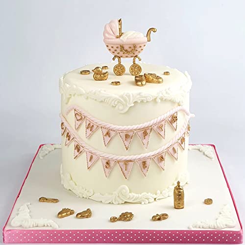 Baby Stroller Chocolate Silicone Molds, Baby Showers Cake Decorating Fondant Molds For Cupcake Toppers, Baby Showers Dessert, Candies, Cookies, Polymer Clay, Resin #TOP1