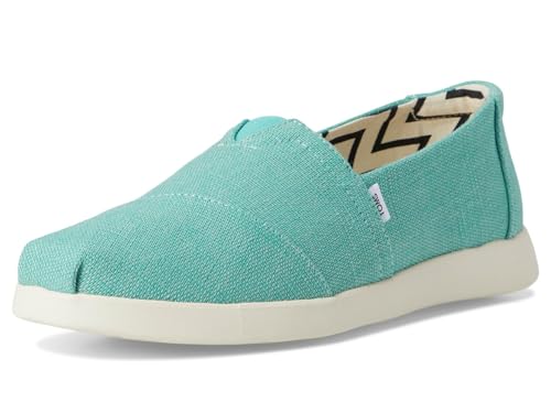 Image of TOMS Women's Alpargata Plus Slip On Espadrille, Textile Upper, Relaxed Fit, CloudBound Insole, Stretchy Easy On and Off