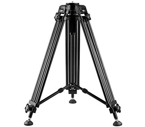Khalia-Foto 6000 JUSINO DK-1501 stabiles Profi Video-Stativ mit Doppelrohrbeinen, inkl. Fluid-Videoneiger PH-70… – Bild 8