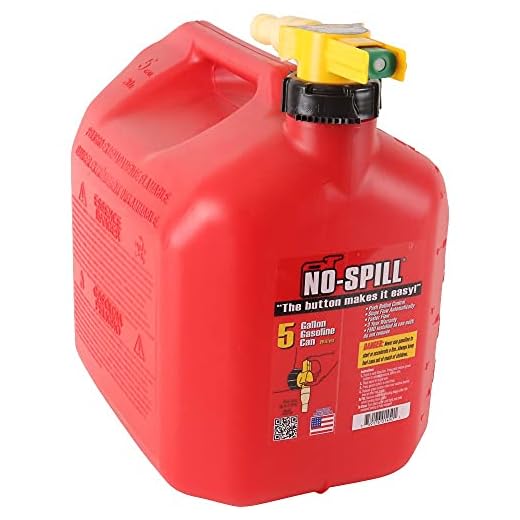No-Spill 1450 5-Gallon Poly Gas Can (CARB Compliant)