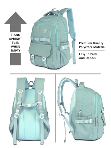 Image of Lavie Sport Luna Laptop Backpack | 36 Liters | Fits Upto 16 Inch | Laptop Compatiable | Rain Cover | Gift for Biys & Girls