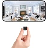 4K WiFi Mini Security Camera Wireless Indoor Home HD Small Outdoor Cameras Nanny Cam Portable Cams for House Pet Dogs Baby Office, Motion Detection Night Vision, Baby Monitor, App Control & SD Storage