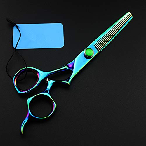 Professionnel Japon 440c 6 pouces vert gemme ciseaux de cheveux coupe de cheveux coupe coiffeur ciseaux à effiler ciseaux de coiffure ciseaux 1880,Vert,6 inch