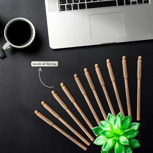 Image of Bombay Greens - 40 Plantable Seed Pens - Bio degradable Eco-Friendly Stationery for Corporate Gifting | Sustainable Gifts with Seeds - Pack of 40