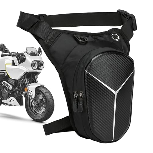 Bolsa de pierna caída, multifuncional, ajustable, 2 bolsillos con cremallera, para viajes, pesca, camping, viajes, ciclismo, senderismo, turismo, ligera, conveniente solución de almacenamiento para