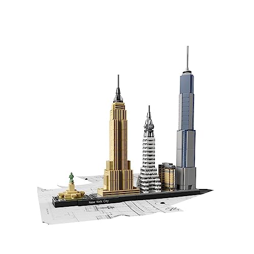 Image of Lego Architecture New York City Skyline Building Blocks for 12+ Yrs - 598 Pieces, 21028