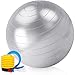 Ballon de Gymnastique, Balle de Fitness, Unipampa Ballon d'exercice, Yoga Ball, Ballon Grossesse, Boule d'assise, Anti-éclatement et Anti-dérapant, avec Pompe, 65cm, pour Chaise Bureau Pilates Yoga