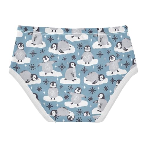 Little Girls' Soft Cotton Underwear Kids Breathable Comfort Penguins Panties Briefs Toddler2