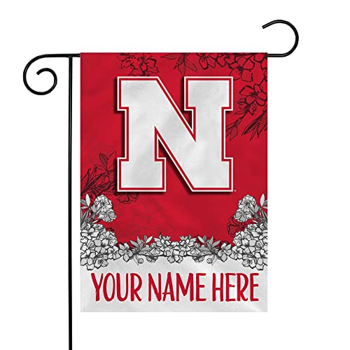 Rico Industries NCAA Nebraska Cornhuskers Personalized Garden Flag