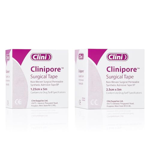 Clinipore Surgical Tape 2.5cm x 5m Roll | Hypoallergenic, Breathable Medical Adhesive Tape for Sensitive Skin | Secure Dressing, Wound Care & Bandage Fixation | SterlingSquare