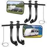 KAOLALI Wohnwagenspiegel,12x19 cm Universal Caravan Spiege,2 Stück Wohnwagen Spiegel Auto,Caravanspiegel,Abschleppspiegel,Universalspiegel,für alle gängigen Fahrzeugtypen, Rechts & Links