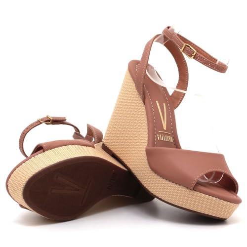 Sandália Vizzano Pelica Anabela Tramado Feminina 62832109