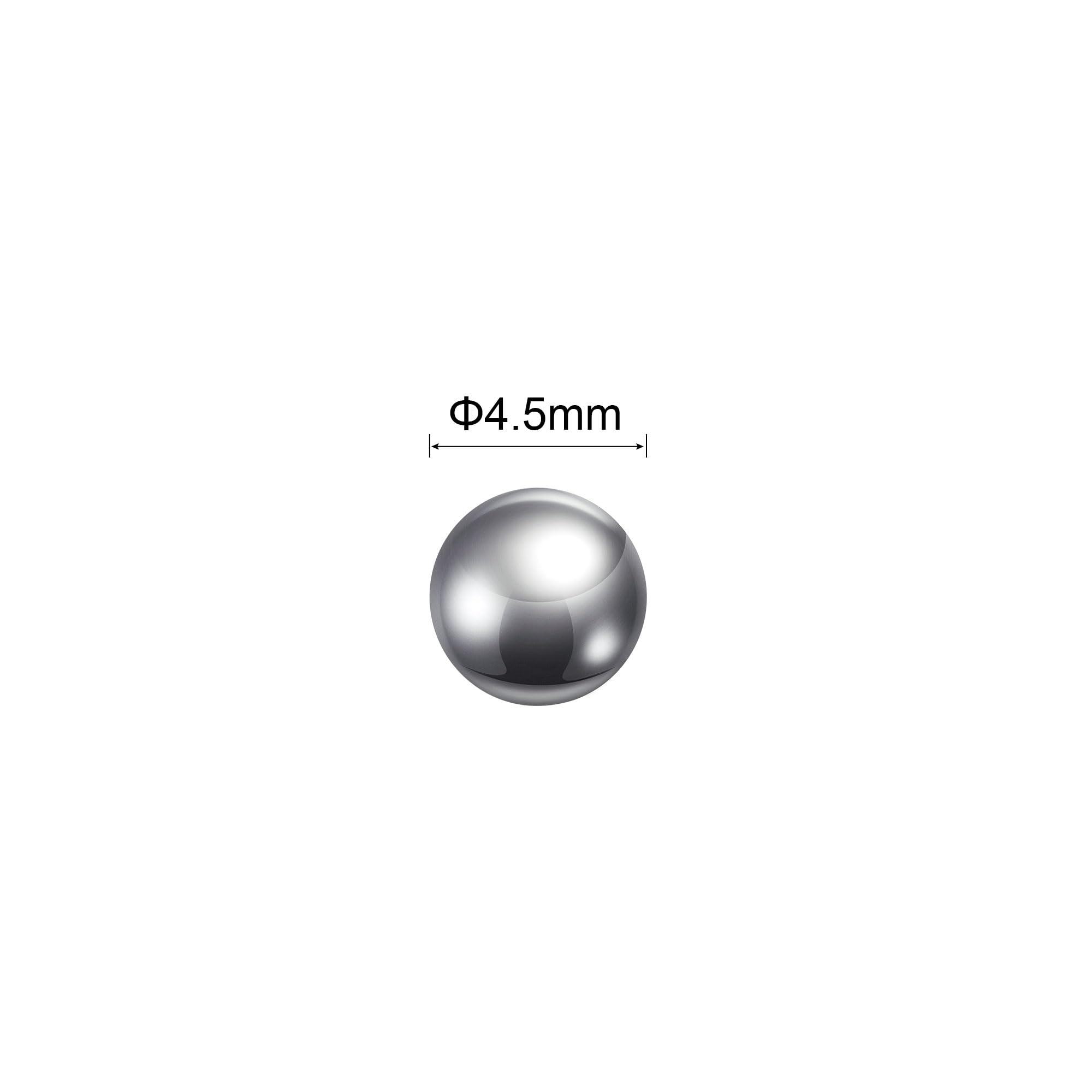 Uxcell 4.5mm Stainless Steel Bearing Balls | 500pcs G100 Precision Balls