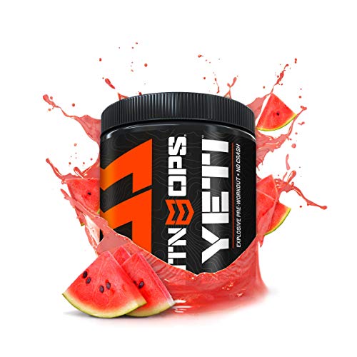Mtn Ops Yeti Monster Pre-Workout Powder Energy Drink, 30-Serving Tub, Watermelon #TOP6