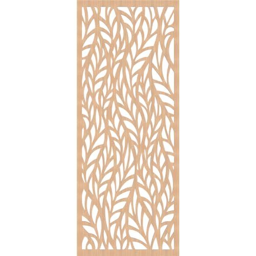 Image of 23 3 /8 inchW x 59 3 /8 inchH x 1 /4 inchT Ortonville Decorative Fretwork Wood Wall Panels, Hickory