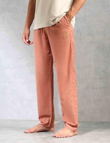 Image of U.S. POLO ASSN. Mens OELP8 Relaxed Fit Cotton Linen Lounge Pants