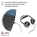 Poly (Plantronics + Polycom) Blackwire 7225 Wired USB-A Headset (Plantronics) - Black - Dual-Ear (Stereo) Computer Headset - Connect to PC/Mac via USB-A - Active Noise Canceling