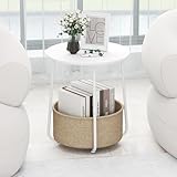 【Utilisation polyvalente et adaptable】Mesurant 45 x 45 x 50,5 cm (L x l x H), cette table basse bois est idéale pour les petits espaces ou coins cosy. Elle remplit plusieurs fonctions : table de chevet dans la chambre, table d'appoint dans le salon ou table pratique pour les snacks.