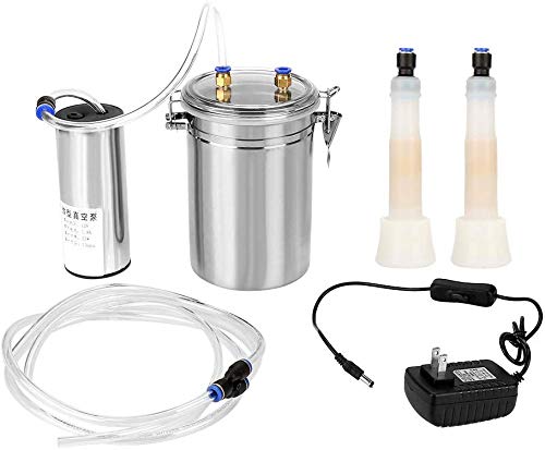 2L Electric Milking Machine Portable Stainless Steel Milker for Sheep Cows (110-240V),For sheep