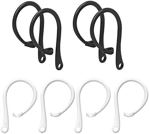 4 Pairs Ear Hooks, Ear Tips, Silicone Secure Earhooks Compatible，for Sports Running Activities Exercise