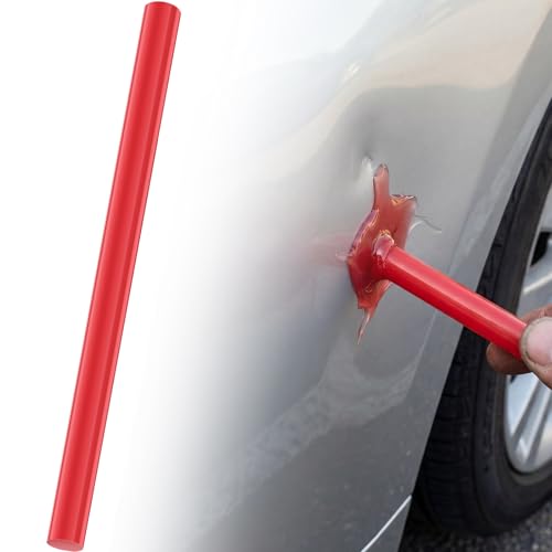 Image of CroBlissful 1 Pc Paintless Dent Repair Glue Sticks PDR Glue Hot Sticks Paintless Dent Repair Tool for Car Restoration Remover Tool Set (Red)