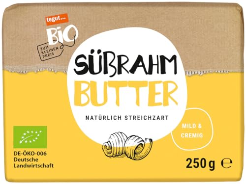 tegut... Bio zum kleinen Preis Bio Süßrahmbutter, 250 g