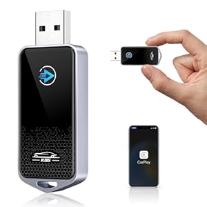 CarPlay Draadloze Adapter voor iPhone, Mini Draadloze CarPlay Adapter, Plug & Play, Zet Bedraad CarPlay om in Draadloos, Compatibel met 98% van de auto’s & iPhone iOS 10+(Typ A+C)
