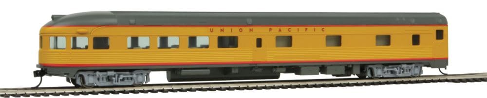 Walthers Mainline HO Scale 1/87 85' Budd Observation - Ready to Run - Union Pacific(R) (Armour Yellow, Gray)