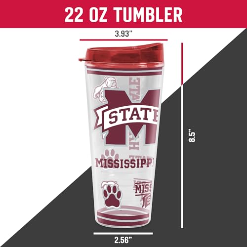 Image of Rico Industries NCAA College Double Wall Mayhem 16oz Or 20oz Tritan Tumbler W Lid