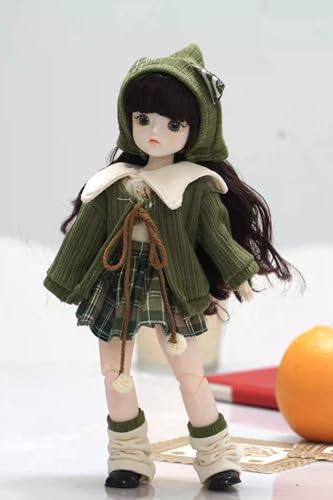 Muñeca BJD 1/6 con Ropa y Peluca, Estilo Anime miniatura 4