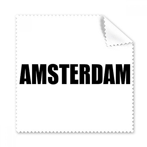 Chiffon de nettoyage pour lunettes motif Amsterdam - Pack de 5 essuie-écrans