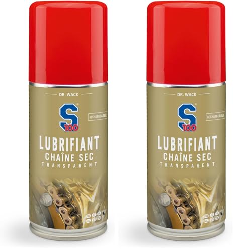 Spray pour chaîne de moto lubrifiant sec S100 Dr. Wack contre l'usure et la rouille