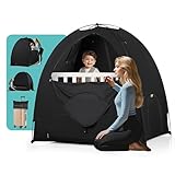 Blackout Tent for Pack and Play - Sleep Pod with Light-Blocking - Portable Pack N Play Blackout Cover for Travel Crib/Mini Crib/Palyards