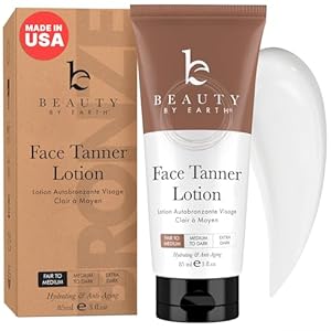 USA Made with Natural & Organic Ingredients Face Tanner – Face Self Tanning Lotion, Non Toxic Self Tanner for Face, Gradual Tan Lotion, Sunless Moisturizer for Fake Tan for Women & Men