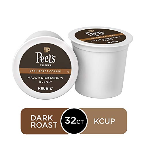 Peet's Coffee Major Dickason's Blend, Dark Roast, 32 Count Single Serve K-Cup Coffee Pods for Keurig - //coolthings.us