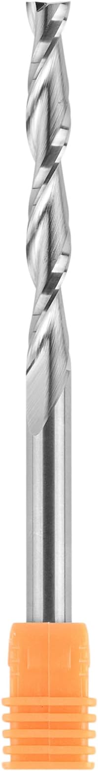 SpeTool Spiral Router Bits with UpCut 4 inch Extra Long1/4 inch Cutting Diameter 2 inch Cutting Length CNC Router Bit Carving Tool