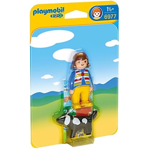 Playmobil 1.2.3 Woman and Dog Set Cover