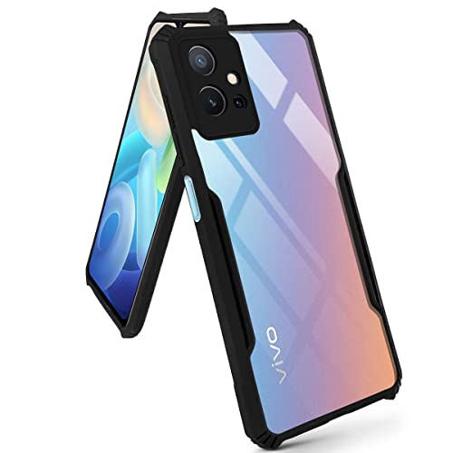 Image of Jkobi Back Cover Case for Vivo iQOO Z6 5G (Shockproof with Polycarbonate Clear Panel | Professional Black)
