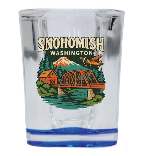Vaso shot souvenir vintage base azul 2 oz