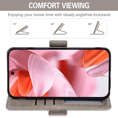 Coque Google Pixel 9 Pro 5G étui portefeuille rabat porte-carte de crédit dragonne support folio - 4