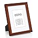 Produktbild Eono by Amazon - 20x25 cm Bilderrahmen Hergestellt aus Massivholz und Hochauflösendem Glas für Bildformate 13x18 cm mit Passepartout oder 20x25 cm ohne Passepartout Wandhängend Fotorahmen Braun