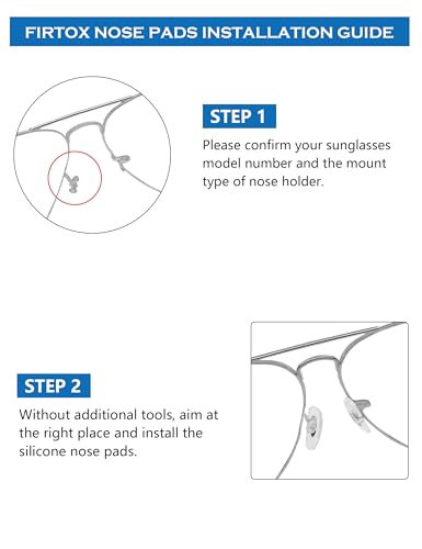 Image of 4 Pairs Replacement Nosepieces Nose Pads for Ray-Ban Aviator RB3025 RB3026 RB3044 RB3261 RB3483 Clubmaster RB3016 Sunglass