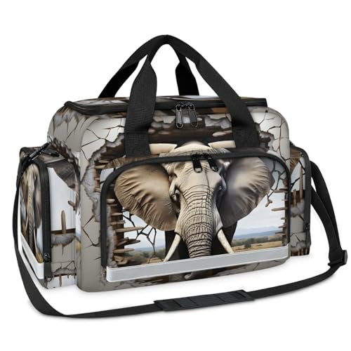 GzLeyigou First Aid Bags Empty, Asian Elephant Emergency Bag First Aid Kit Multiple Compartment Kit Carrier On Call Trauma Bag For Paramedics Emergency Medical Supplies Kit