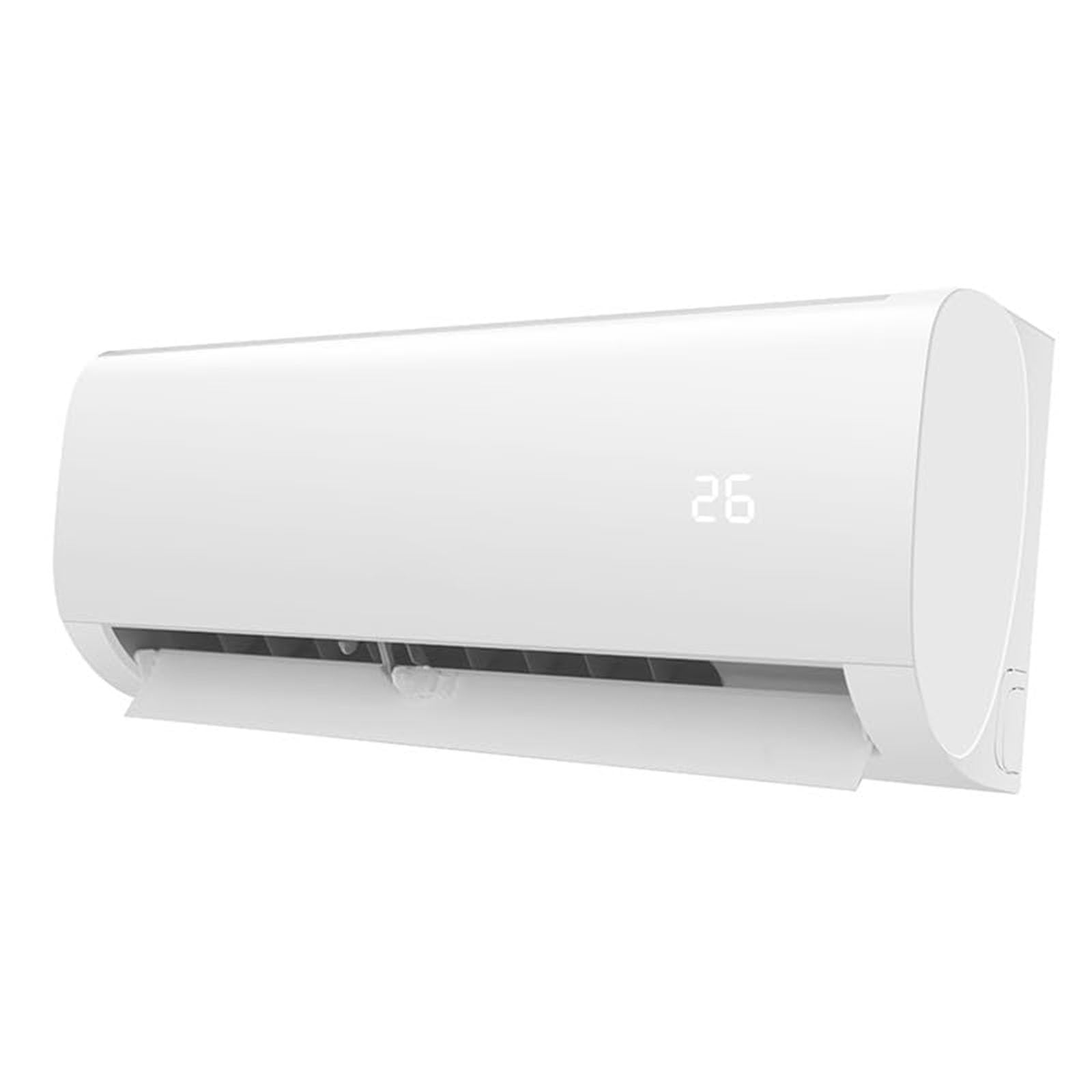 5-in-1 parete Split Pompa di calore AC, 9000 BTU Inverter Condizionatore d'aria con telecomando, Deumidificatore della ventola del riscaldatore per il soggiorno della camera da letto, risparmio energe