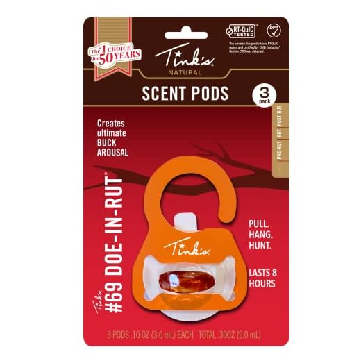 Tink's #69 Doe-In-Rut Scent Pods - 3 Pack (Natural)