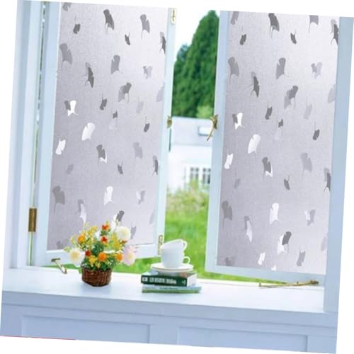 Película Electroestática Frosted para Ventana Diseño Hojas Ginkgo miniatura 5