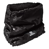 おたふく手袋(Otafuku Glove)冬用ネックウォーマー[防風撥水保温ボタン式迷彩柄メンズ]JW-117ブラックフリー