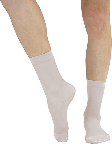 Image of ToBeInStyle Women's Pack of 6 Trendy Sheer Nylon Crew Sock Stockings
