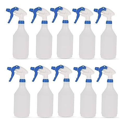 DCS Pack of 10 750ml Plastic Spray Bottles Cover